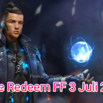 Kode Redeem FF 3 Juli 2021